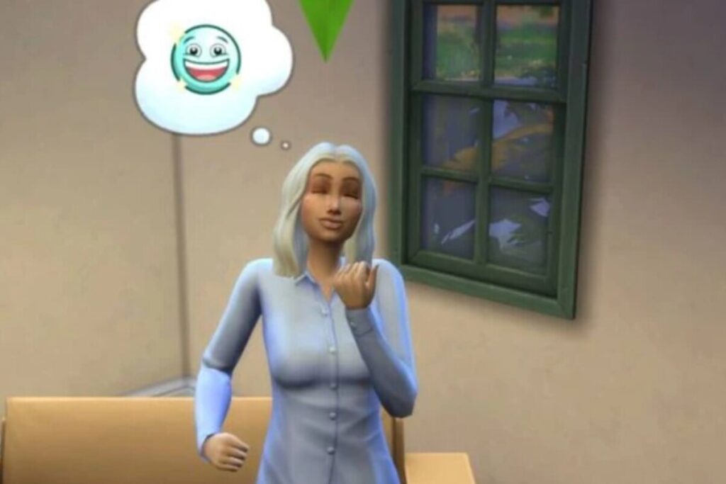 Персонаж The Sims выполняет повседневные действия