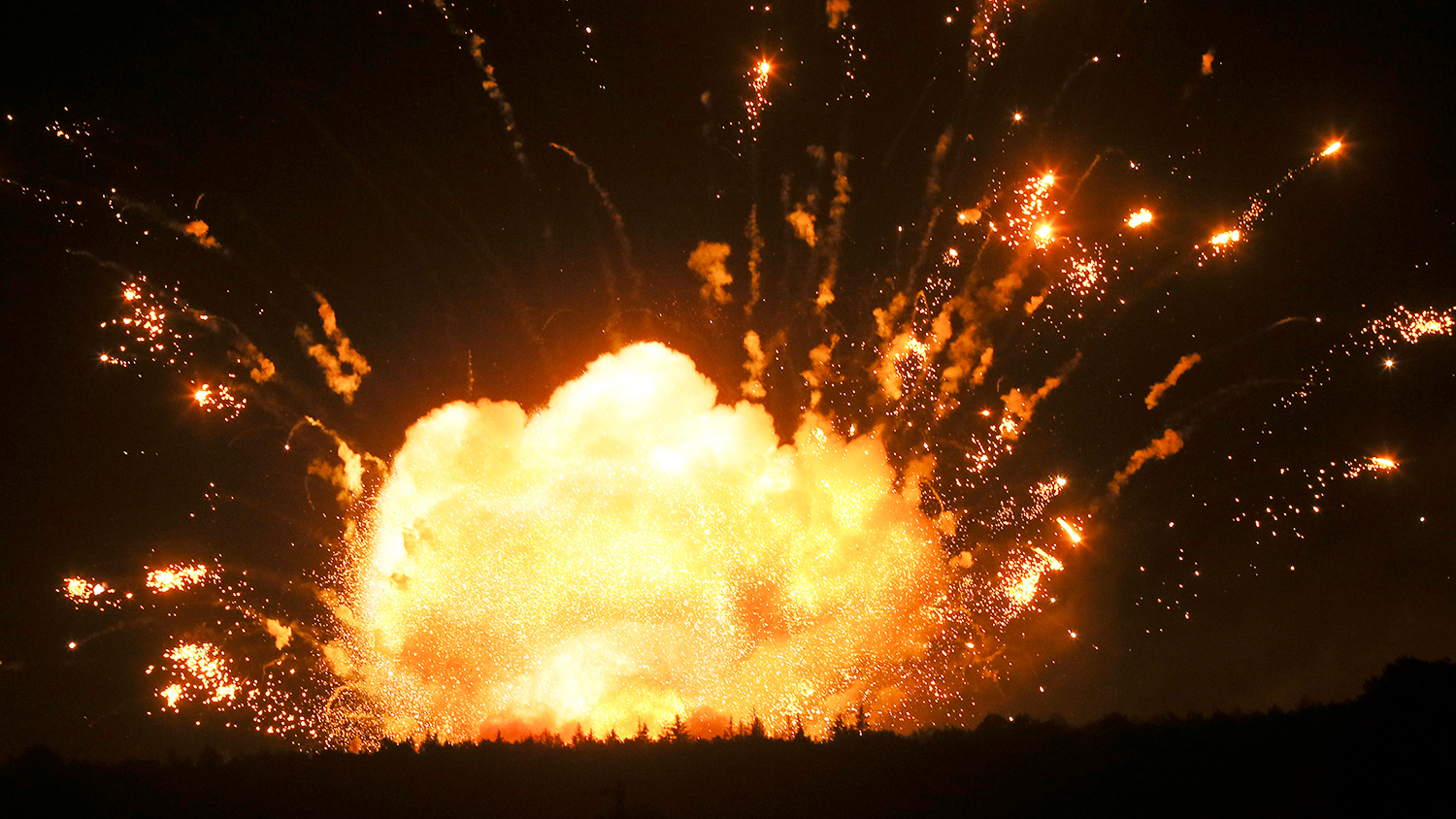 Ukraine Ammunition Blast