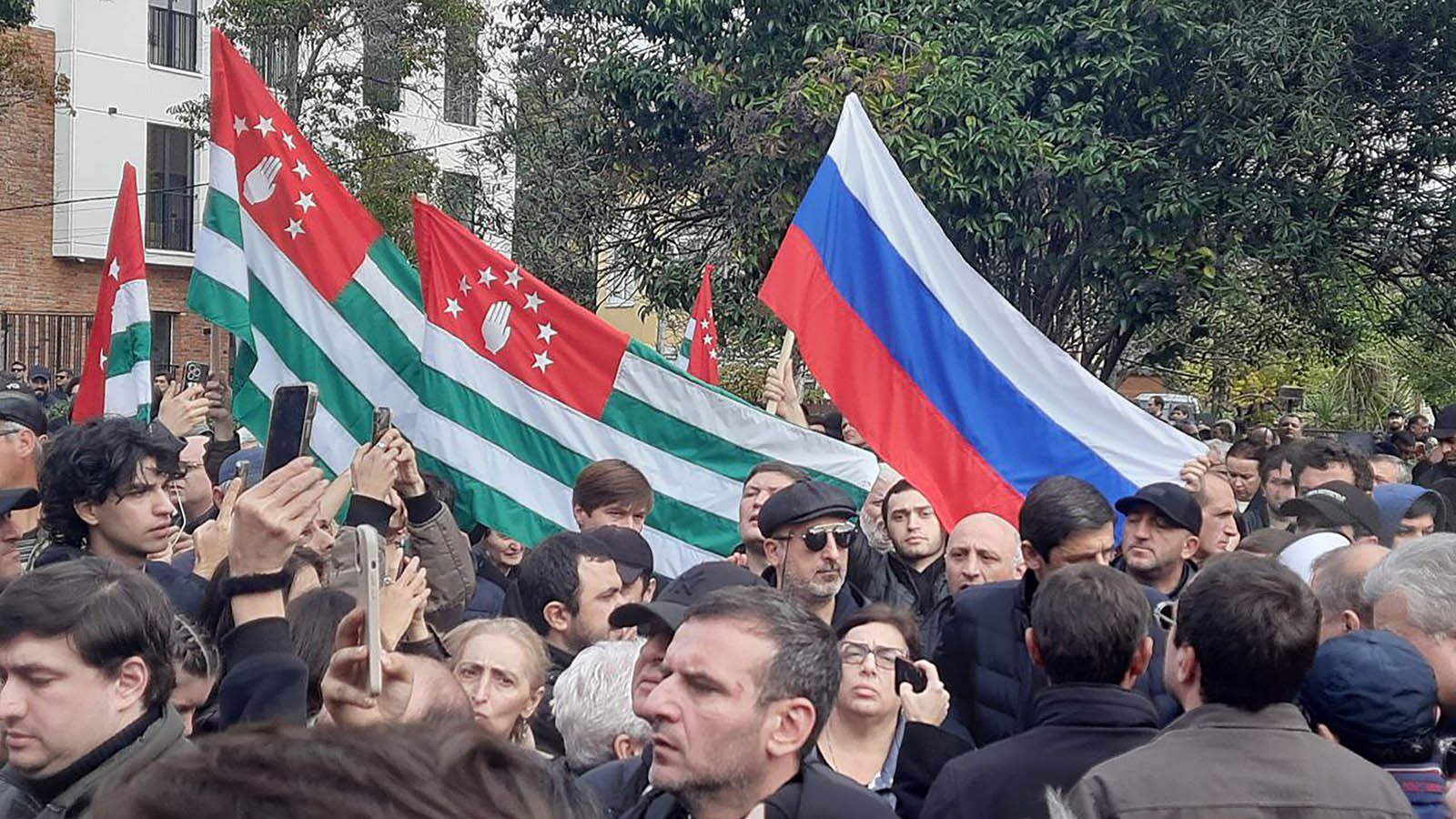 Opposition rally in Abkhazia