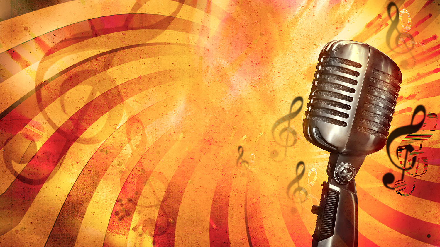 Музыка как щит: защита от деменции через хоровое пение Retro music background