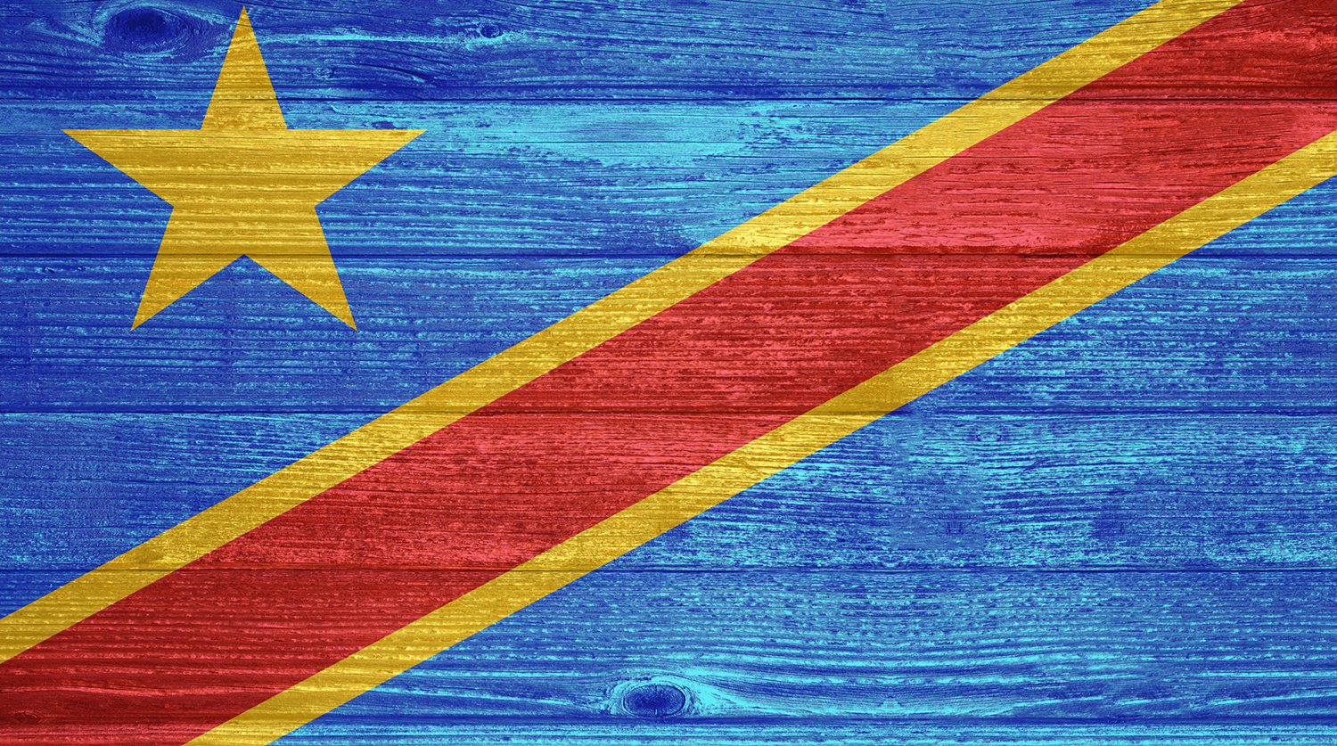 Демократическая Республика Конго стремится к укреплению партнерства с Россией Democratic Republic of the Congo Flag painted on old wood plank
