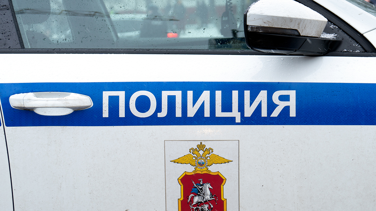Moscow,,Russia-january,31,,2021.,Door,Of,A,Moscow,Police,Car