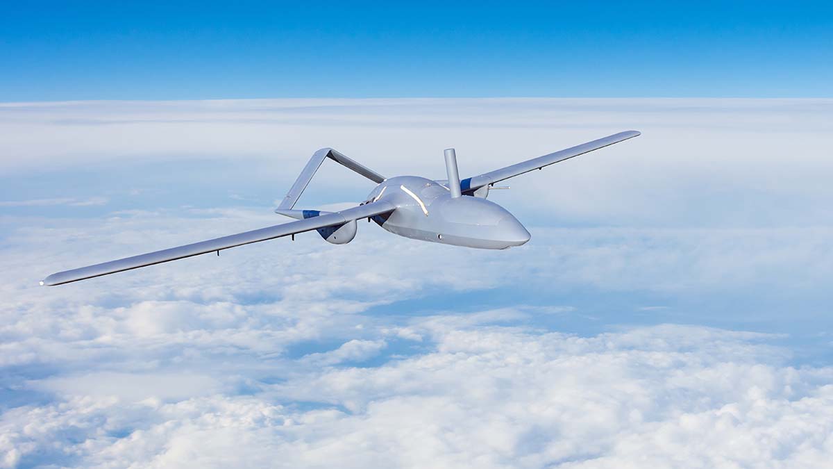 Unmanned,Aerial,Vehicles,Spy,In,The,Sky,Flying,Over,Dense