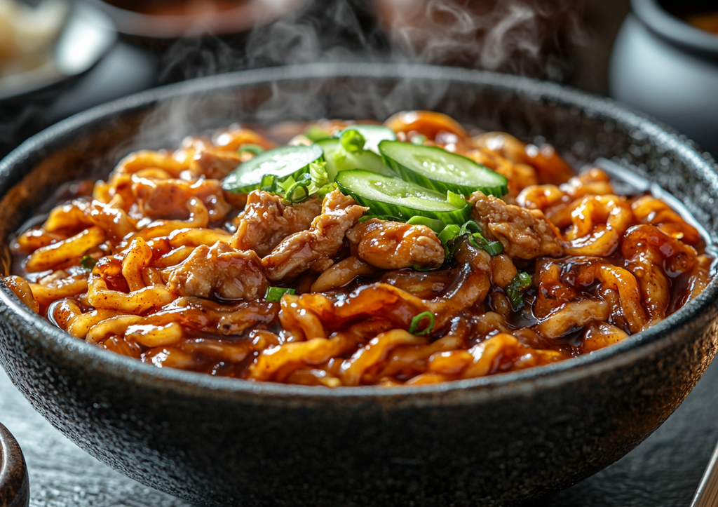 1 доширак и 1 куриная грудка! Готовим чумовую лапшу «Чачжанмён» по-корейски