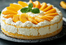 Персиково-творожный пирог - сочный восторг с нежным кремовым флером persikovotvorozhnyj pirog sochnyj vostorg s nezhnym kremovym flerom-dmvv-ru-174491710400-0