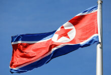 В Пхеньяне установлен памятник героям КНДР, освободившим Курскую область The,Flag,Of,North,Korea,Waving,In,The,Wind,With