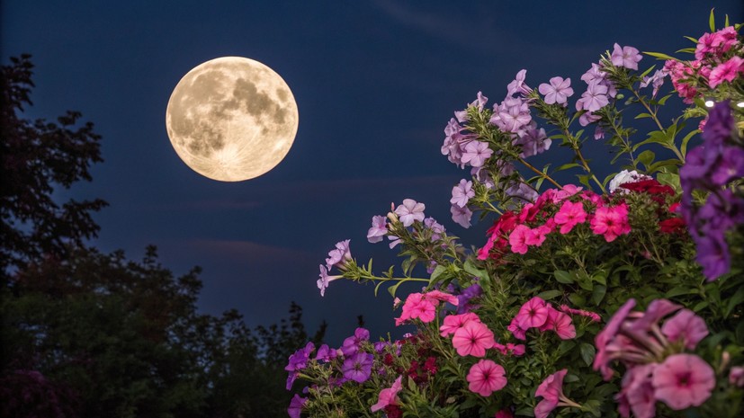 Полнолуние в знаке Девы: что сулит «розовая» Луна 13 апреля 2025 года
