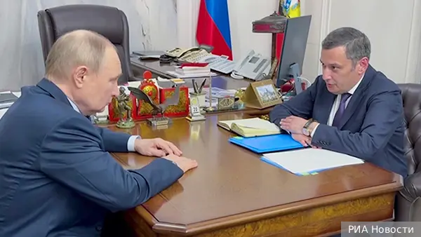 Путин шуткой объяснил выбор Хинштейна на пост врио главы Курской области