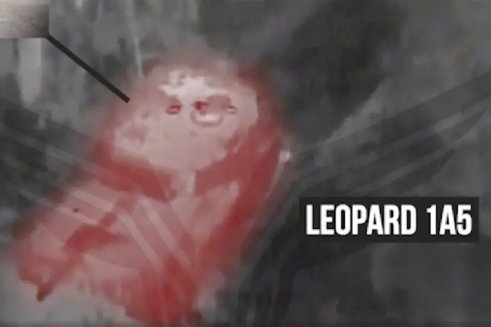 Уничтожение танка Леопард