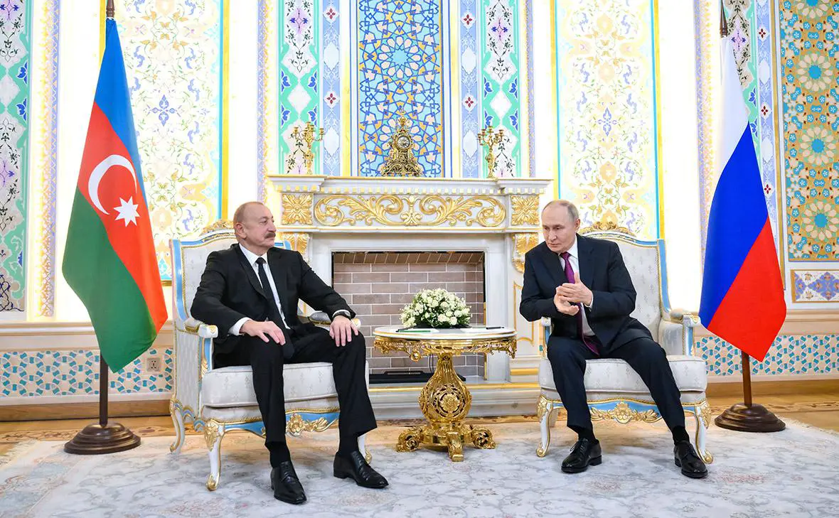 Ильхам Алиев и Владимир Путин (Григорий Сысоев / Sputnik / Reuters)