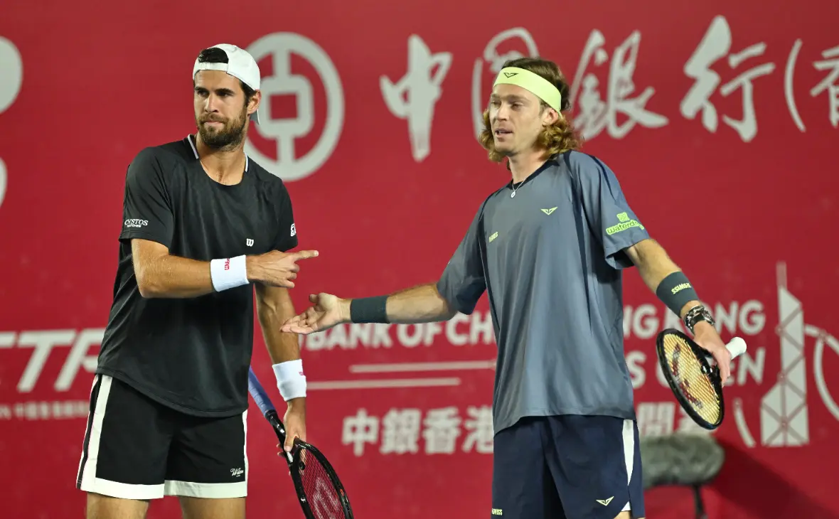 Карен Хачанов и Андрей Рублев (Kobe Li / Keystone Press Agency / Global Look Press)