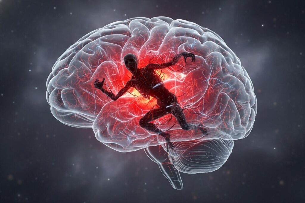 Страх внутри человеческого мозга