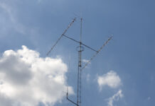 AmateurRadioAntennaWithBlueSkyBackground