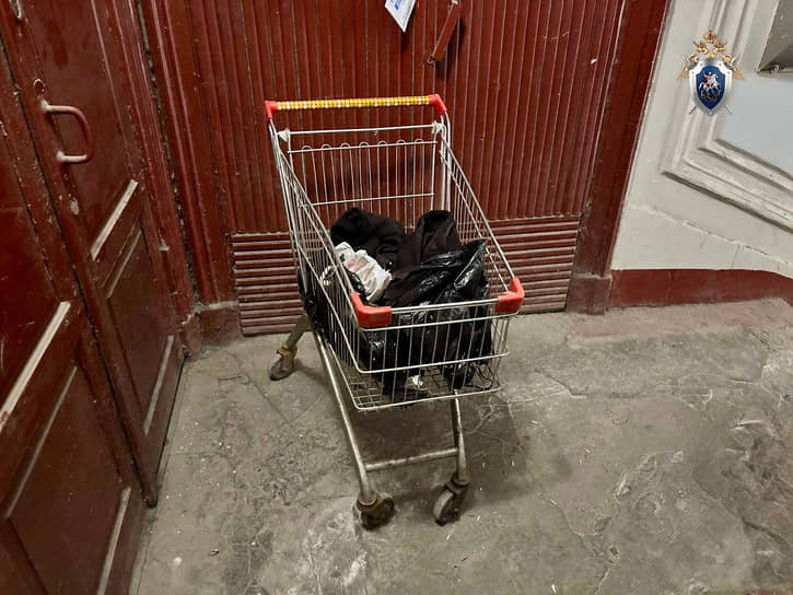 Фрагменты человеческого тела в продуктовой тележке на Загородном проспекте