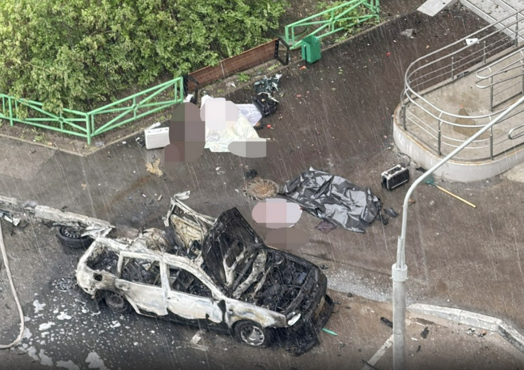 Место взрыва в Балашихе