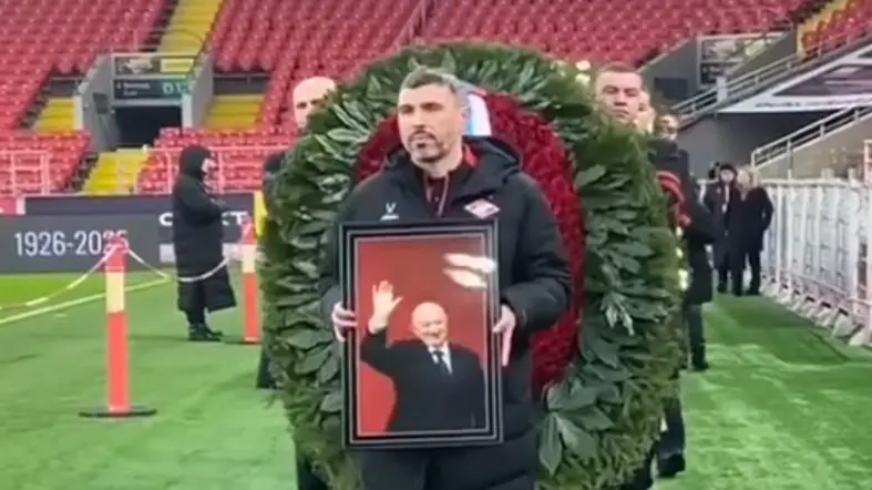 Прощание с Никитой Симоняном началось на домашней арене «Спартака»