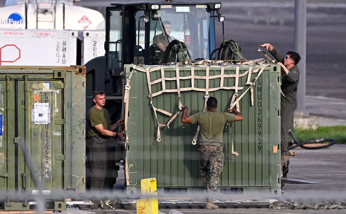 Корпус морской пехоты США, 225-я штурмовая эскадрилья морской пехоты, работает в аэропорту Хосе Апонте де ла Торре, Пуэрто-Рико, сентябрь 2025 год (Miguel J. Rodríguez Carrillo / Getty Images)