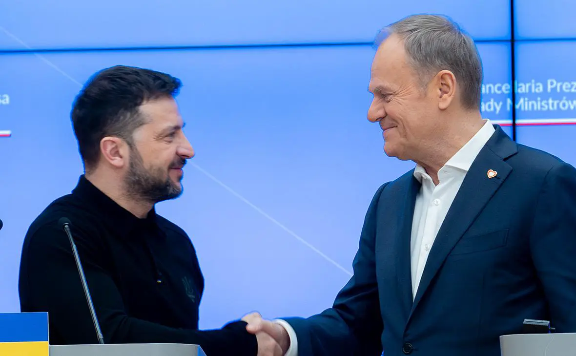 Владимир Зеленский и Дональд Туск (Marek Antoni Iwanczuk / Keystone Press Agency / Global Look Press)