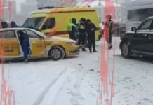 ДТП Ауруса и такси на Арбате – пострадавшим оказали помощь dtp aurusa i taksi na arbate postradavshim okazali pomoshh-gazetarf-ru-0