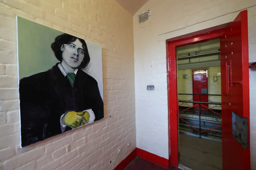 Портрет Оскара Уайльда в камере бывшей тюрьмы Рединг