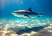 Фотограф и тигровая акула встретились у Каймановых островов fotograf i tigrovaya akula vstretilis u kajmanovyh ostrovov-gazetarf-ru-0