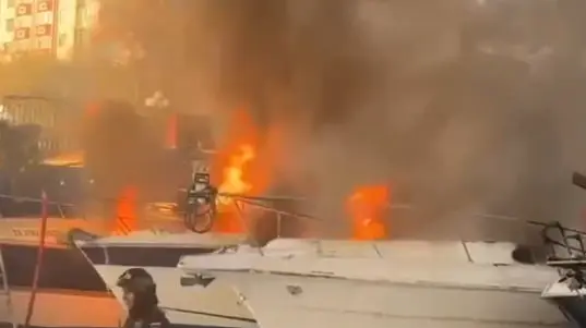 Названа предварительная причина возгорания яхт на северо-западе Москвы