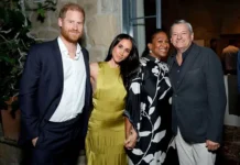 Меган Маркл сияет на вечеринке Netflix в Heidi Merick и Jimmy Choo megan markl siyaet na vecherinke v i -gazetarf-ru-0