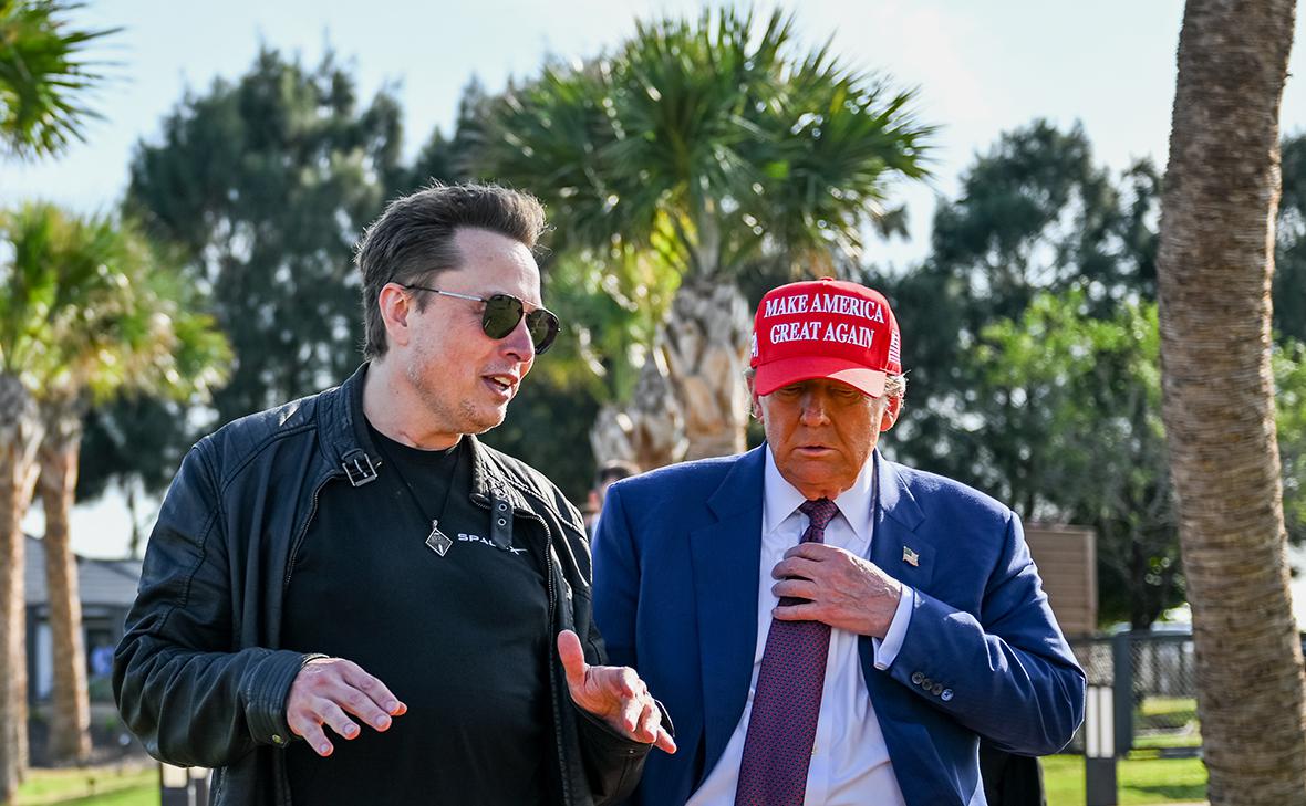 Илон Маск и Дональд Трамп (Brandon Bell / Getty Images)