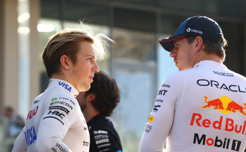 Лиам Лоусон и Макс Ферстаппен (слева направо) (Mark Thompson / Getty Images)