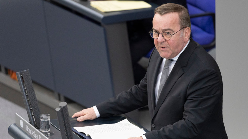 Глава МО Германии Писториус назвал требования России по Украине неприемлемыми