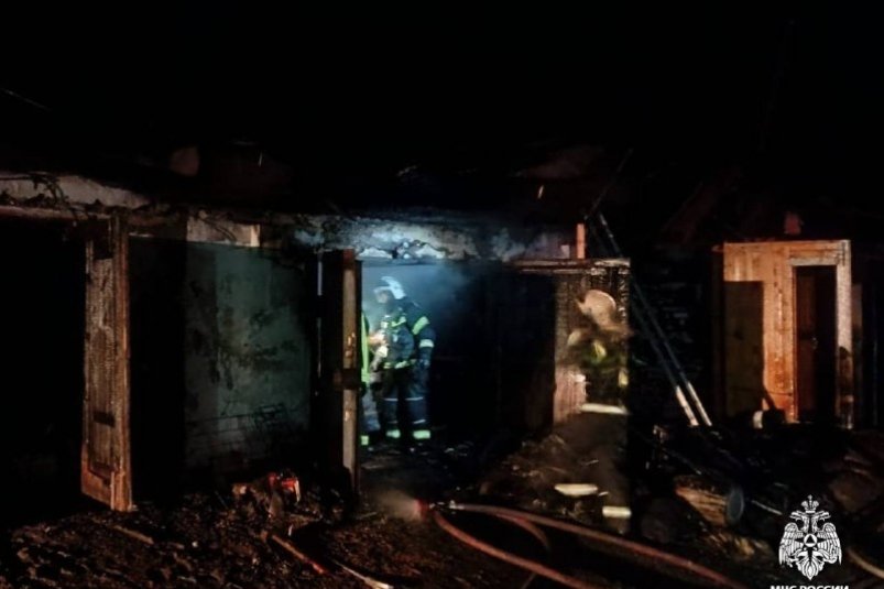 Последствия пожара в Кавалерово ГУ МЧС России по Приморскому краю