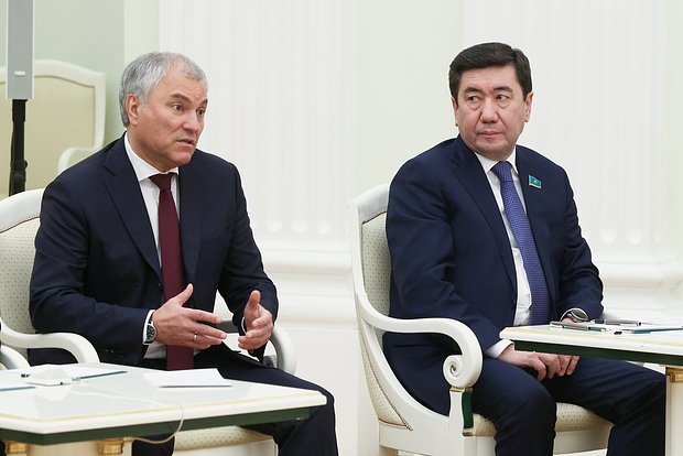 Вячеслав Володин и Ерлан Кошанов