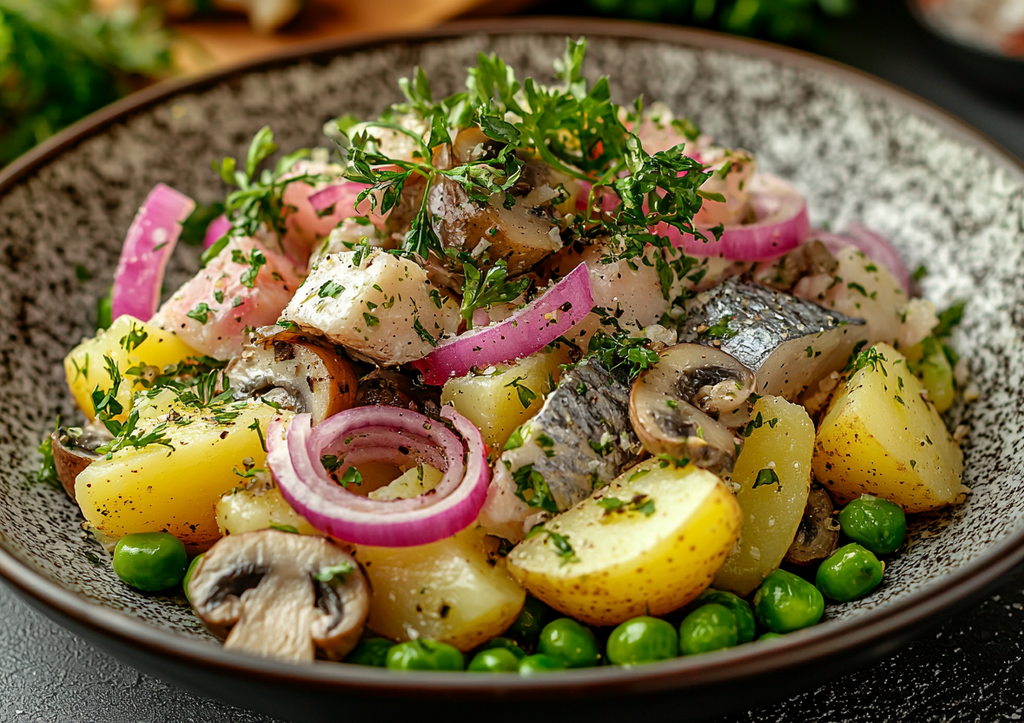 Картошка, селедка и три баночки из магазина! Обалденный салат за 5 минут