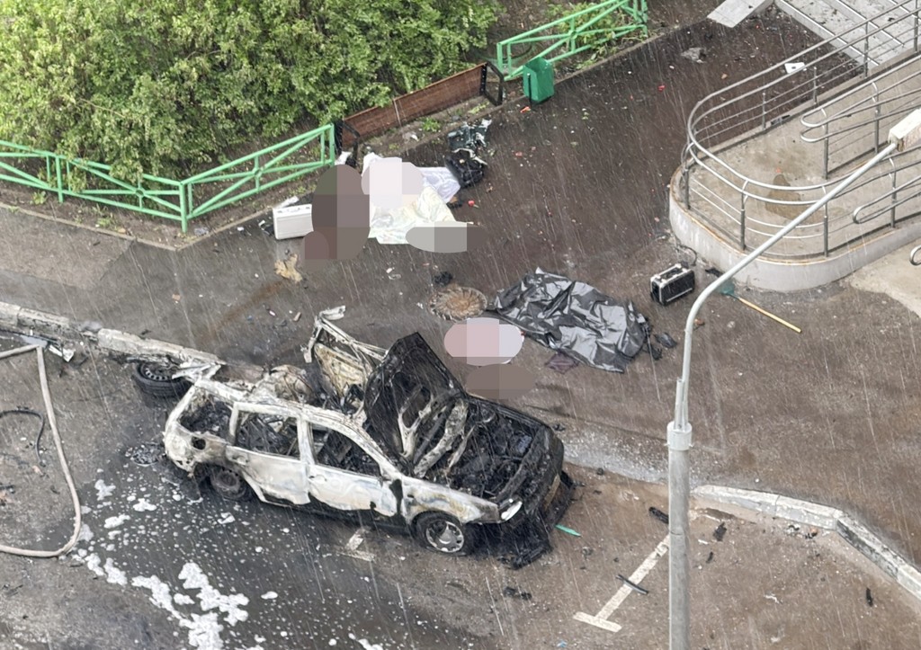 На месте взрыва в Балашихе