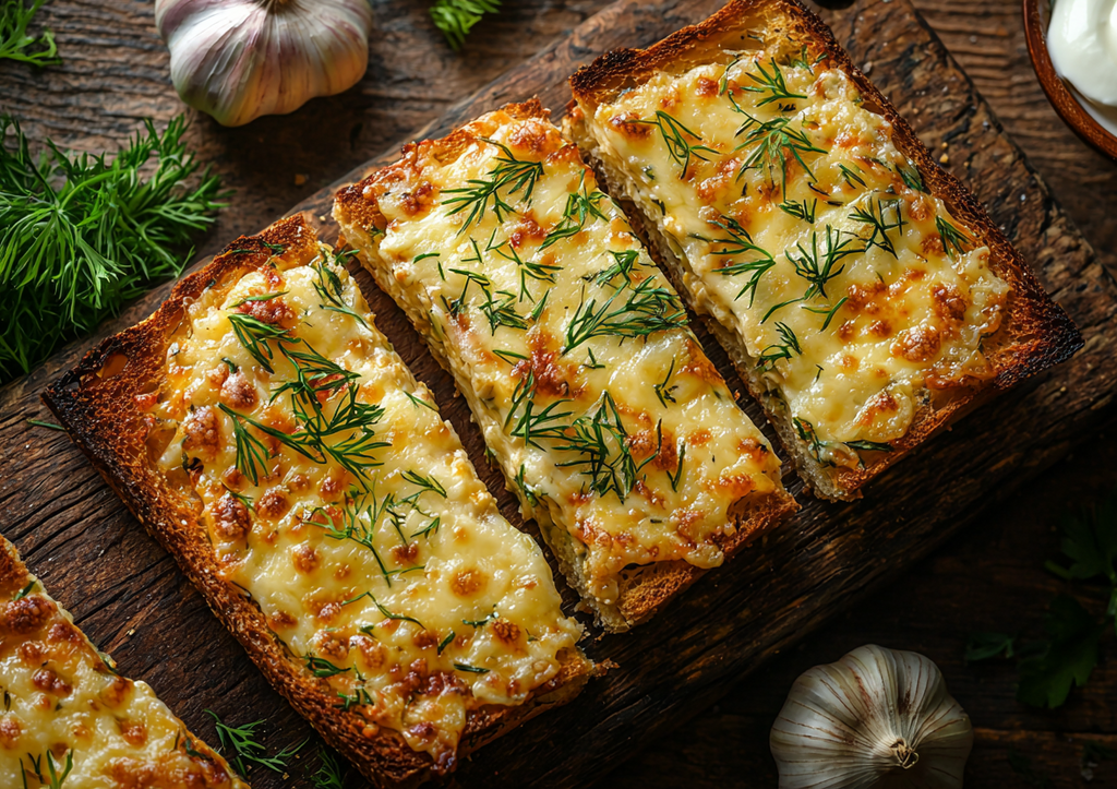 Вкуснее омлета! Хрустящие гренки с сыром и зеленью за 15 минут!