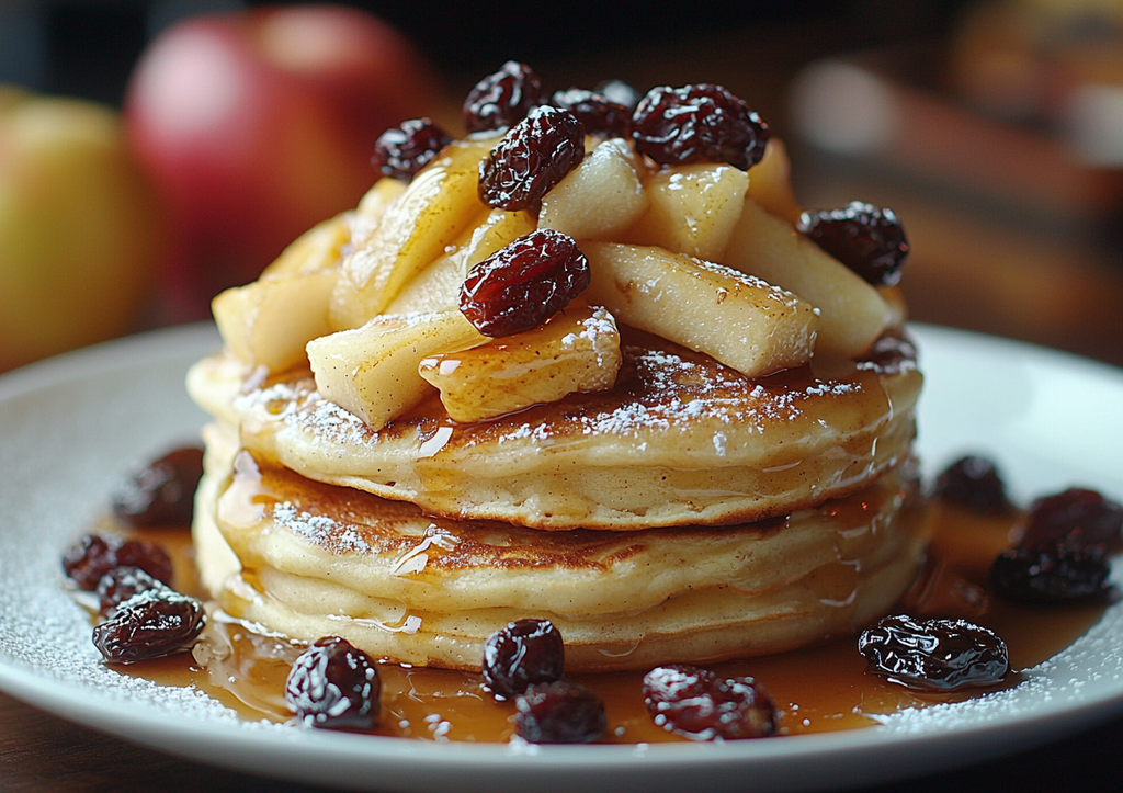 Яблочные драники с изюмом! Полезный и вкусный завтрак на скорую руку