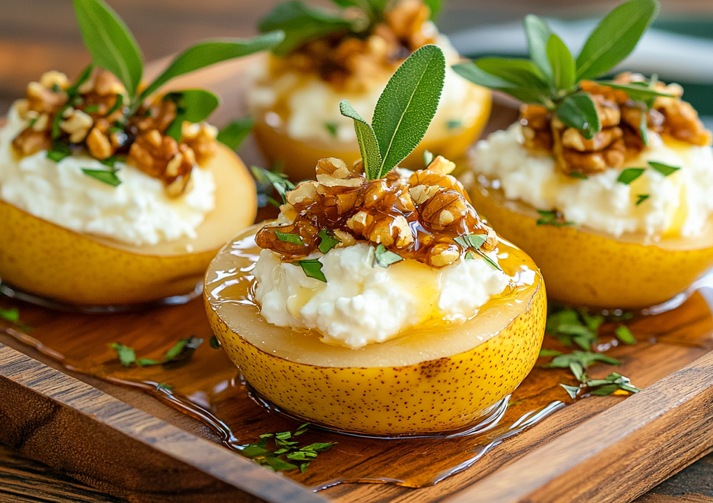 Семья подсела на этот десерт! Запекаем груши с начинкой — это вкуснятина