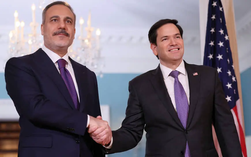 Хакан Фидан (слева) и Марко Рубио