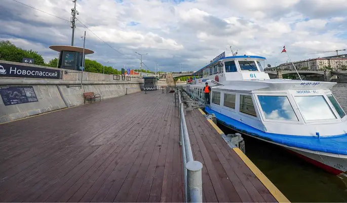 Ремонт Новоспасского причала на Краснохолмской набережной завершен