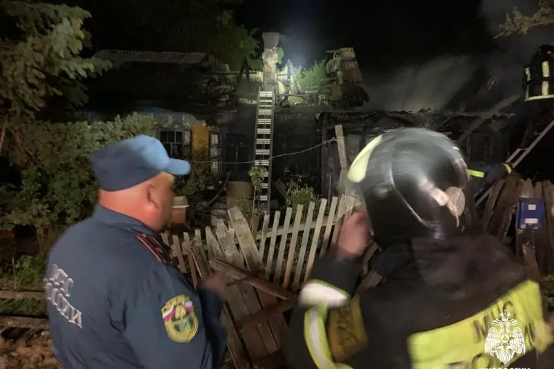 Пожар унес жизнь двух человек в Спасском округе ГУ МЧС России по Приморскому краю