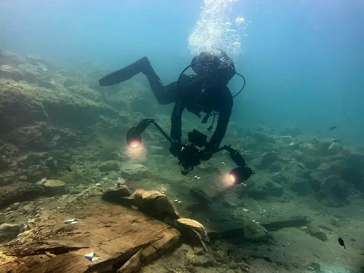 Исследование древнегреческого затонувшего судна у юго-восточного побережья Сицилии