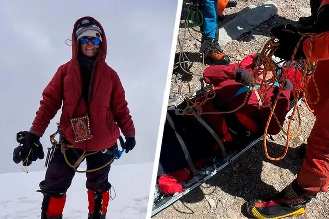 Альпинист обвинил Наталью Наговицыну в сокрытии травмы и подставе всей команды на пике Победы | Источник: natalina_1022 / Instagram (деятельность запрещена в РФ) и «Триатлон с нуля /триатлон меняет жизнь / T.me