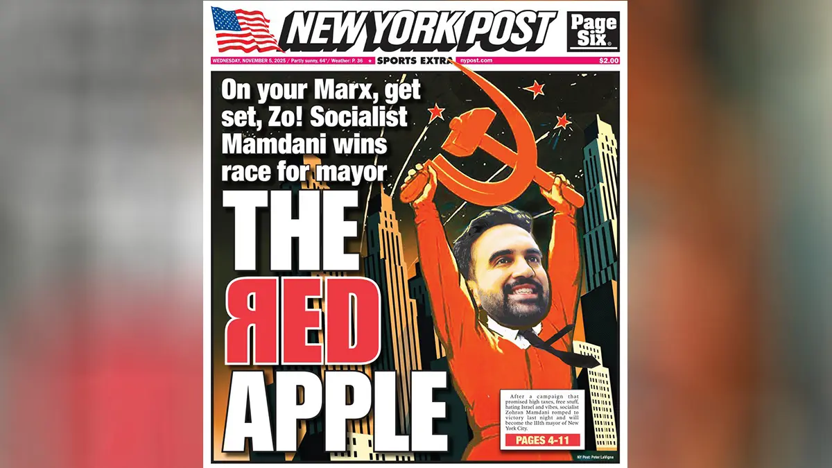 NYP поместила на обложку нового мэра Нью-Йорка с серпом и молотом