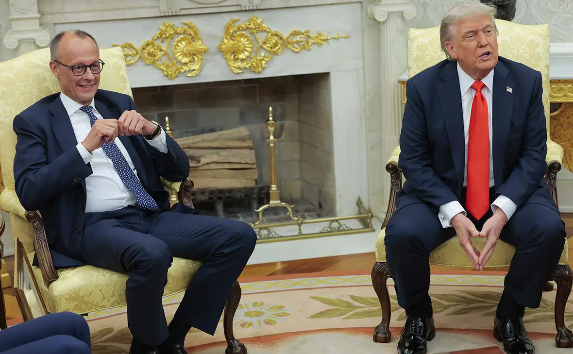 Фридрих Мерц и Дональд Трамп (Anna Moneymaker / Getty Images)