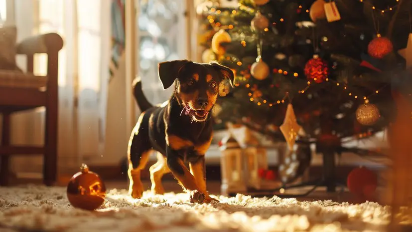 Ветеринар Смирнов рассказал об опасности новогодних игрушек для питомцев