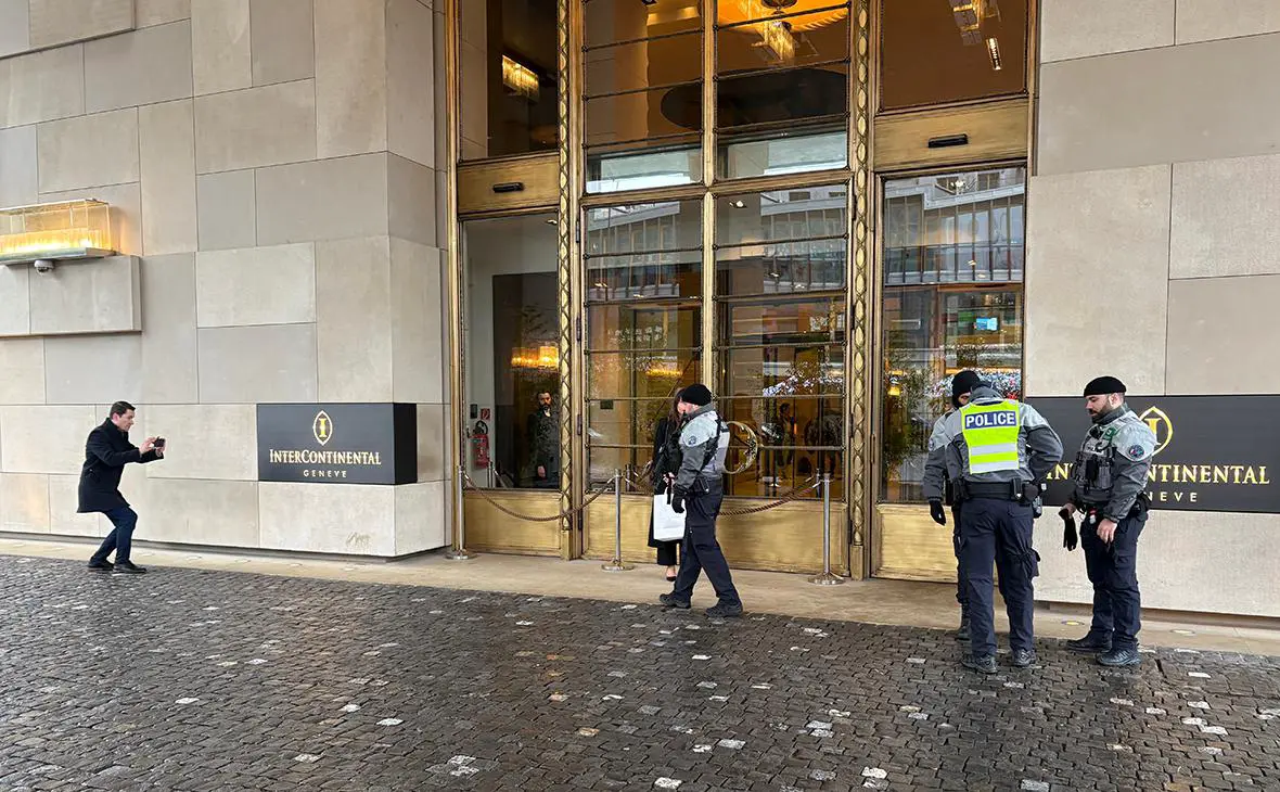 Отель  Интерконтиненталь  в Женеве, где 17-18 февраля пройдет новый раунд переговоров представителей России, Украины и США (Екатерина Чеснокова / РИА Новости)