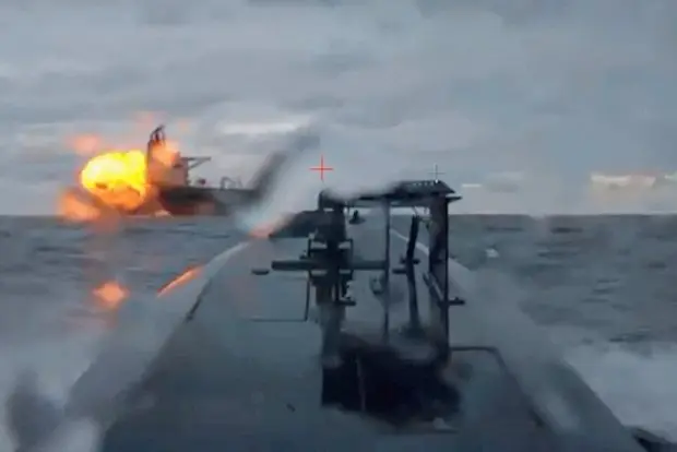 Атака украинского морского беспилотника на танкер «Дашан» в Черном море