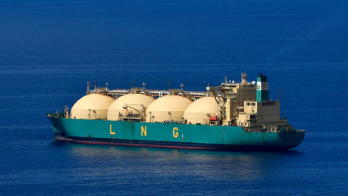 LNG Liquefied Natural Gas tank ship Tenerife Canary Islands Spain Europe - iblimw04757180jpg
