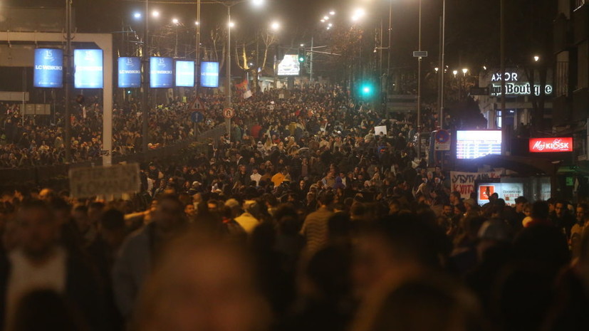 Ушедший в отставку премьер Сербии: протесты в стране организованы из-за границы