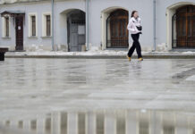 Оттепель в Москве 10 января